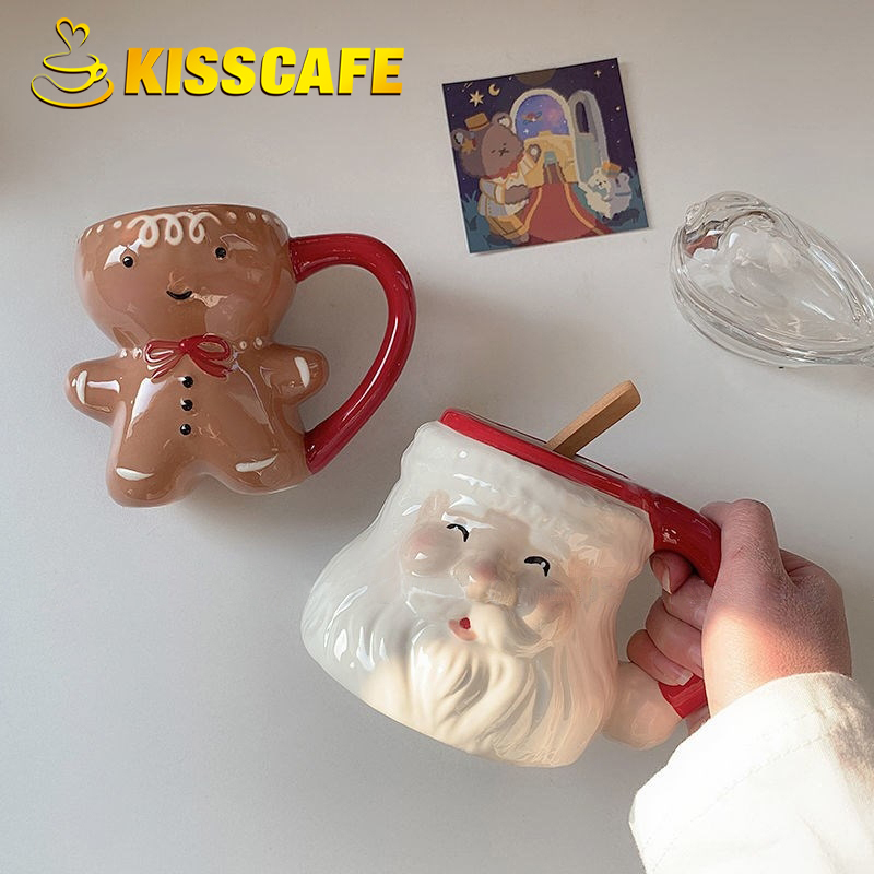 Coffee Tea Friends - Tasse en céramique de Noël de