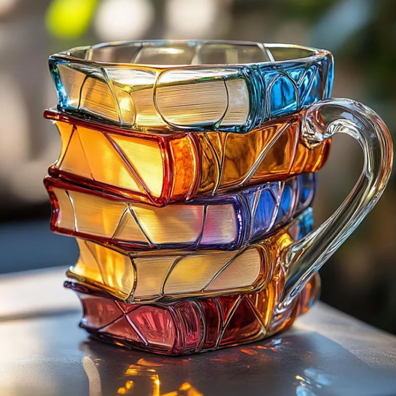 Coffee Tea Library - Livre tasse à café Cappuccino coloré