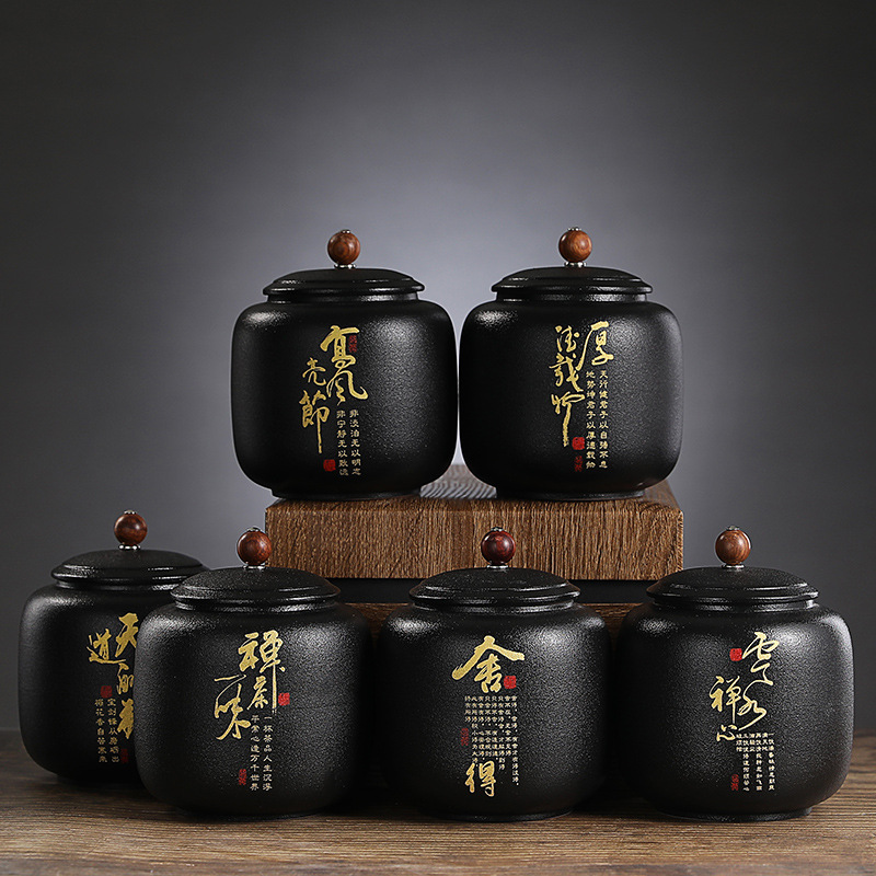 Coffee Tea Font - Boîte à thé scellée en céramique