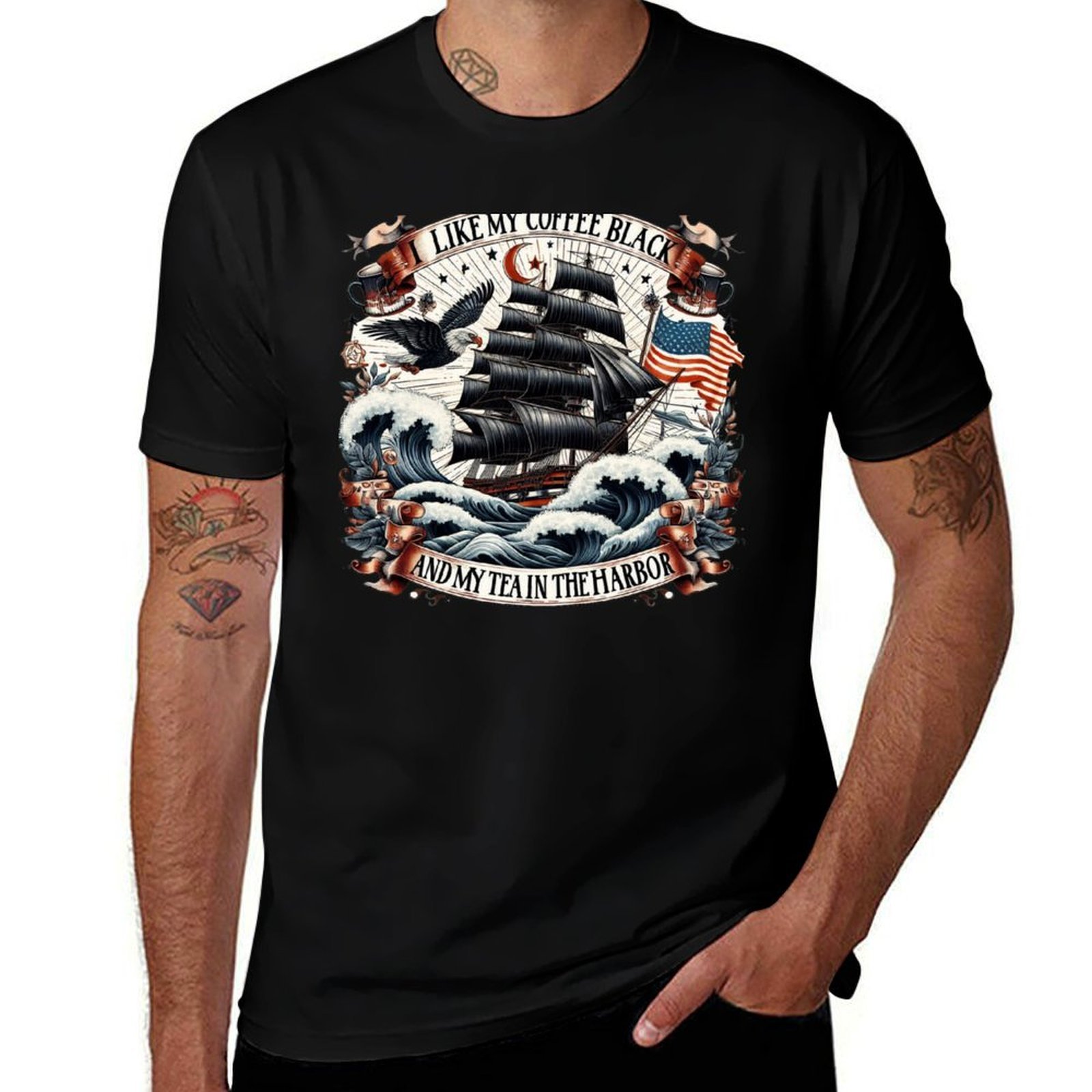 Coffee Tea Quotes Short - T-shirt « Quotes Funny History I