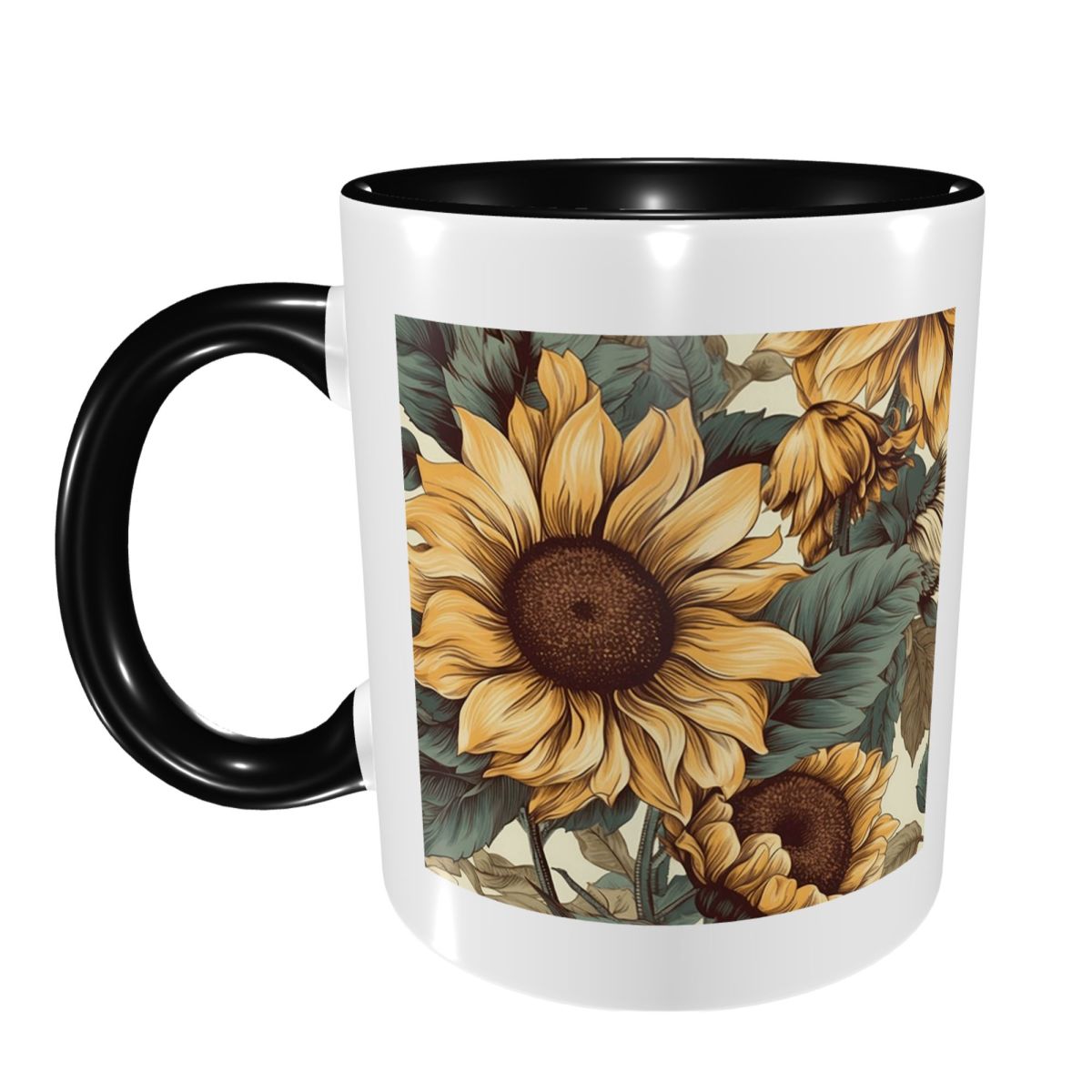 Coffee Tea Drawing - Tasse à café en céramique amusante