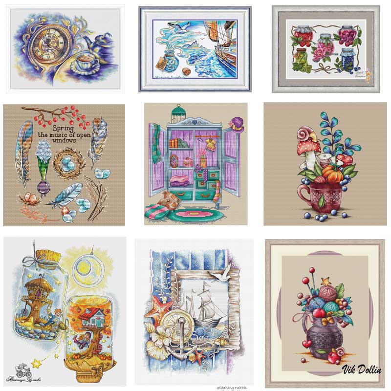 Coffee Tea Drawing - Ensemble de broderie électronique avec motif