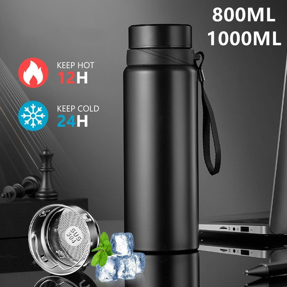 Coffee Tea Exchange - Bouteille d'eau thermique en acier inoxydable