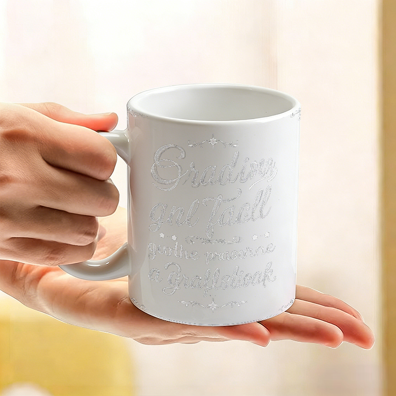 Mug en céramique à motif décor - Coffee Tea Font avis et prix