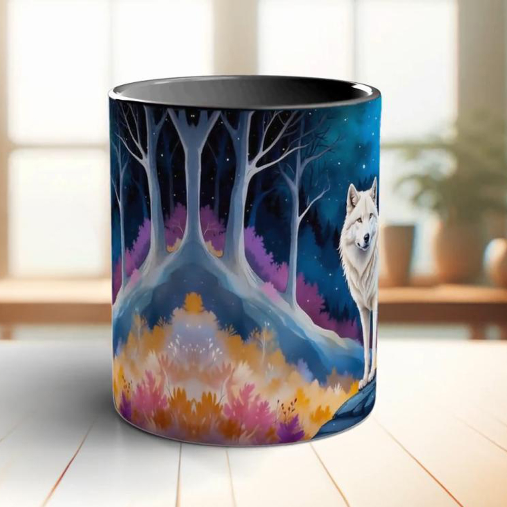 Tasse à café lune et loup blan - Coffee Tea Friends avis et prix