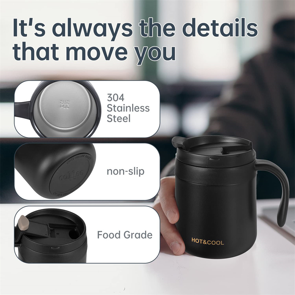 Tasse à café isolée avec poign - Coffee Tea Exchange avis et prix