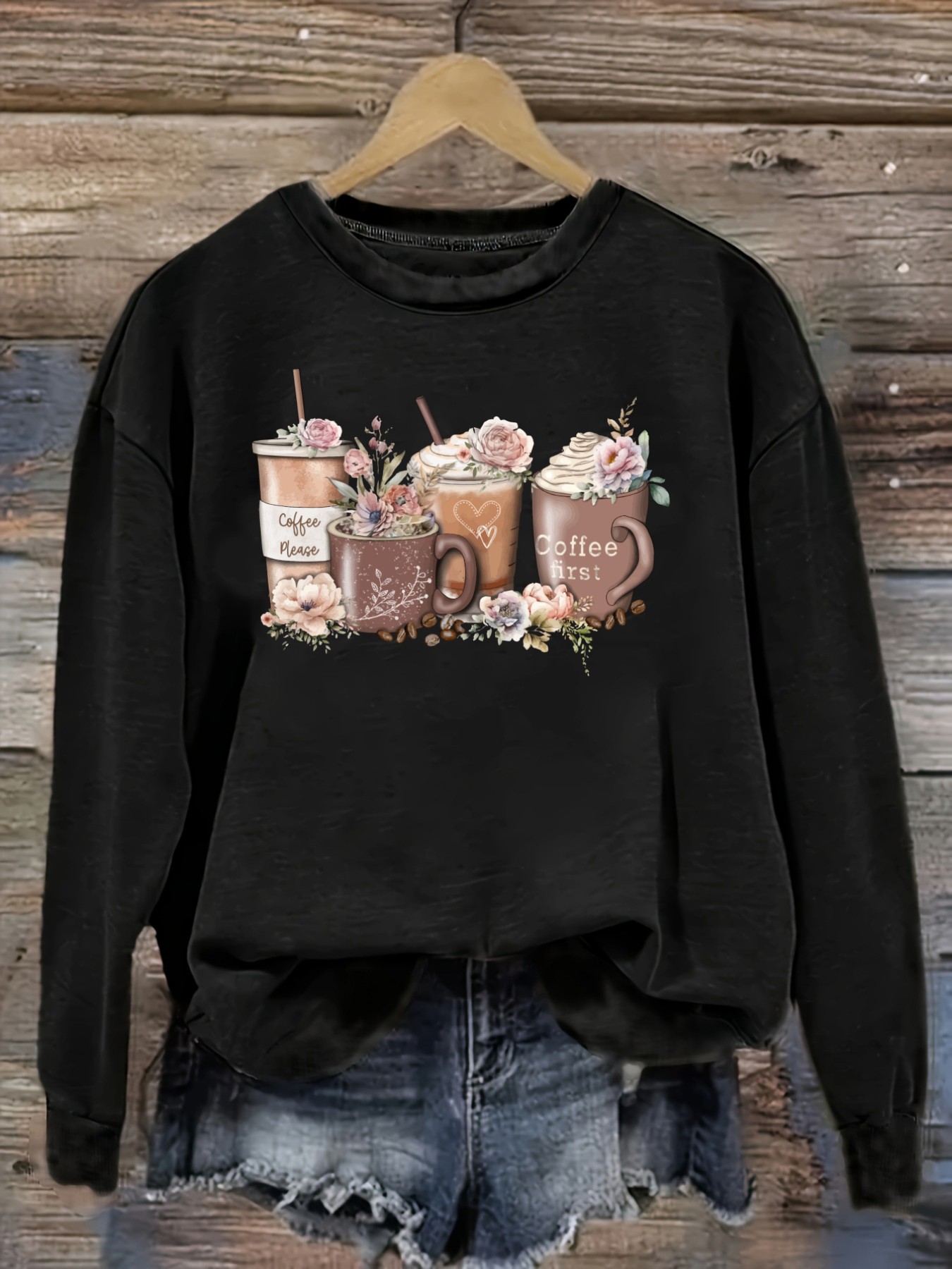 T-shirt décontracté à manches  - Coffee & Tea Garden Lincoln Menu avis et prix