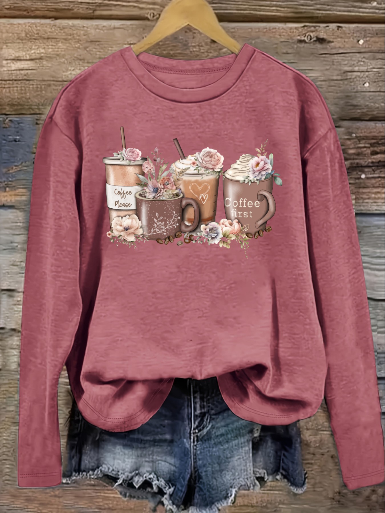 T-shirt décontracté à manches  - Coffee & Tea Garden Lincoln Menu avis et prix