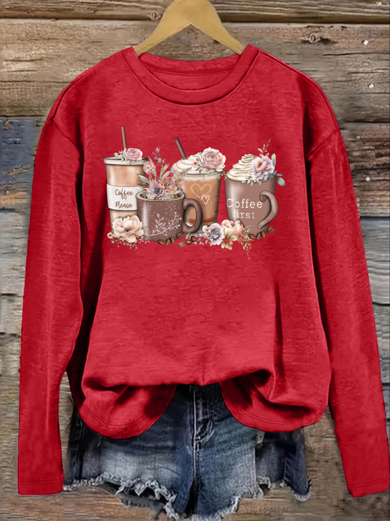 T-shirt décontracté à manches  - Coffee & Tea Garden Lincoln Menu avis et prix