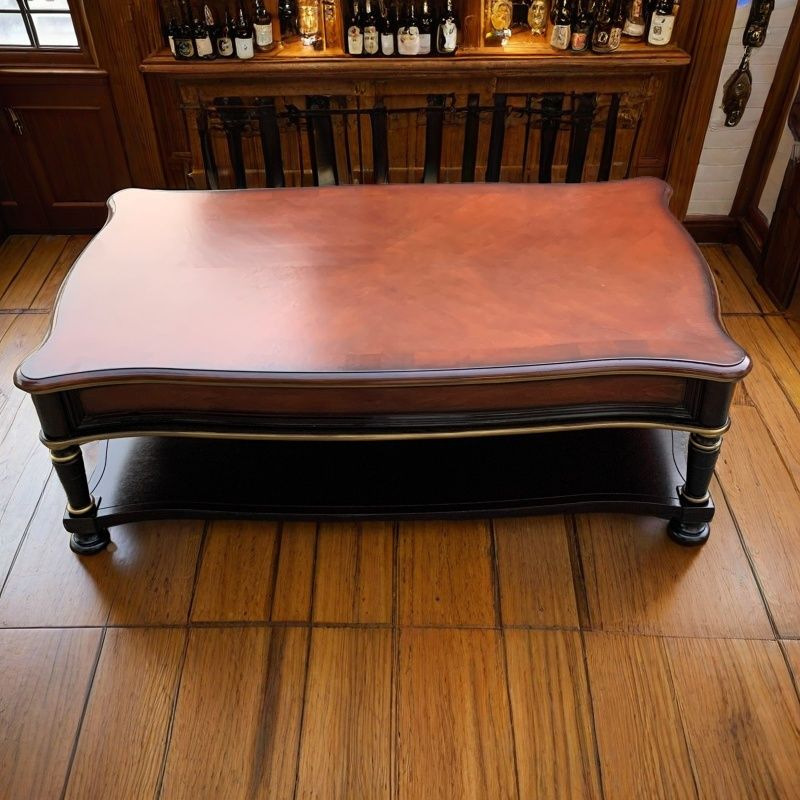 Table basse rétro en bois mass - Coffee Tea Drawing avis et prix