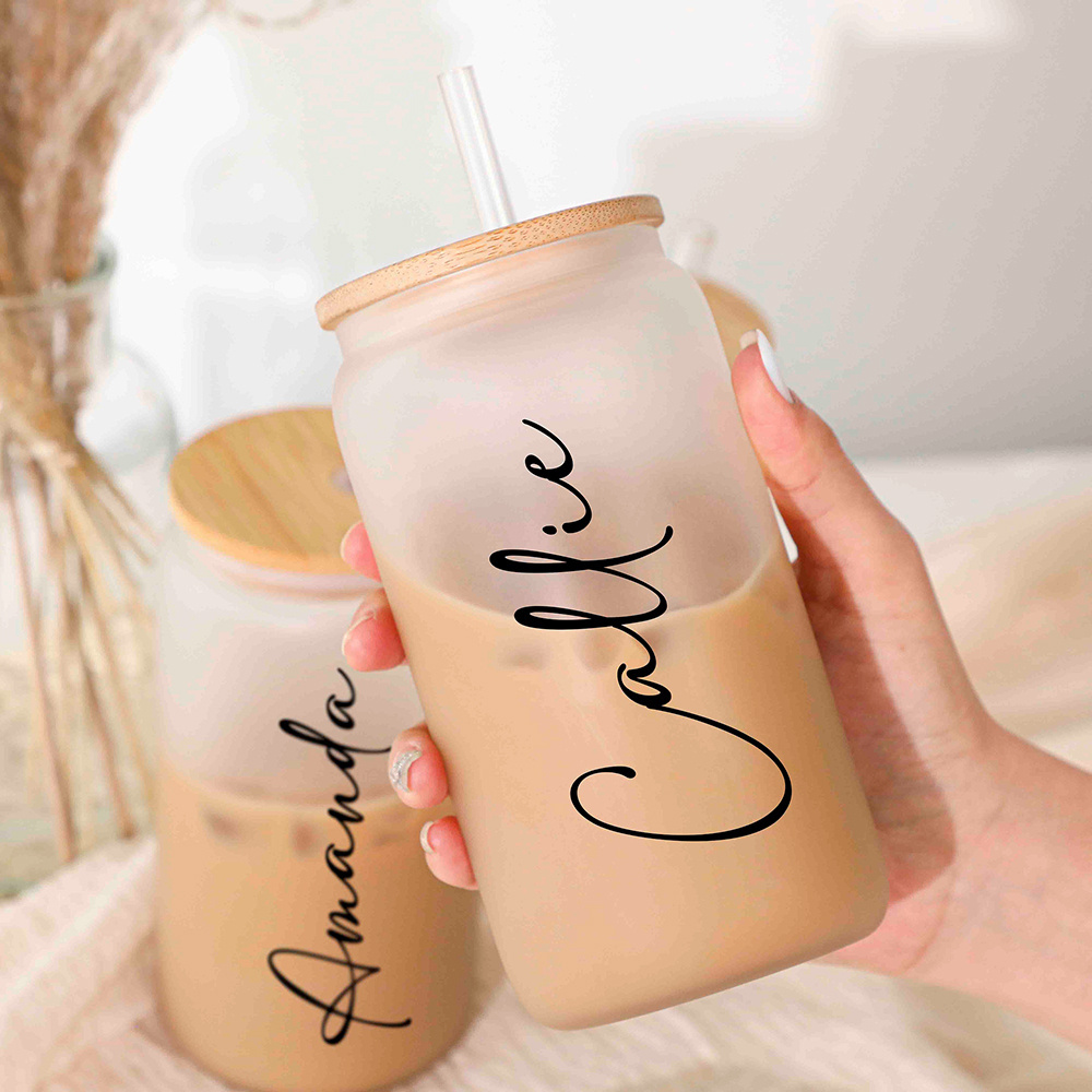 Gobelet en verre personnalisé  - Coffee Tea Font avis et prix