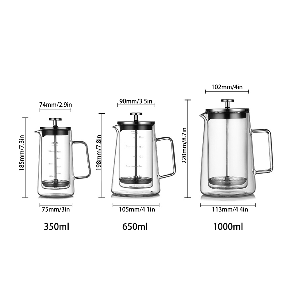 Pot à presse française Double  - Coffee Tea Press avis et prix