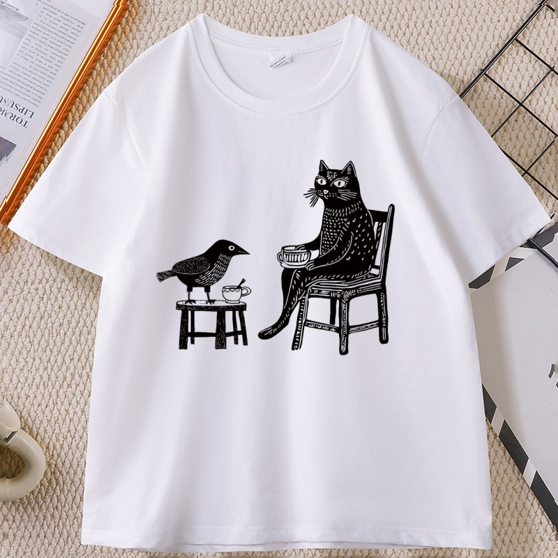 T-shirt graphique « Café et th - Coffee Tea Drawing avis et prix